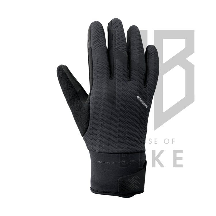 Shimano Windbreak Thermal Reflektörlü Eldiven Kırmızı - XXLarge