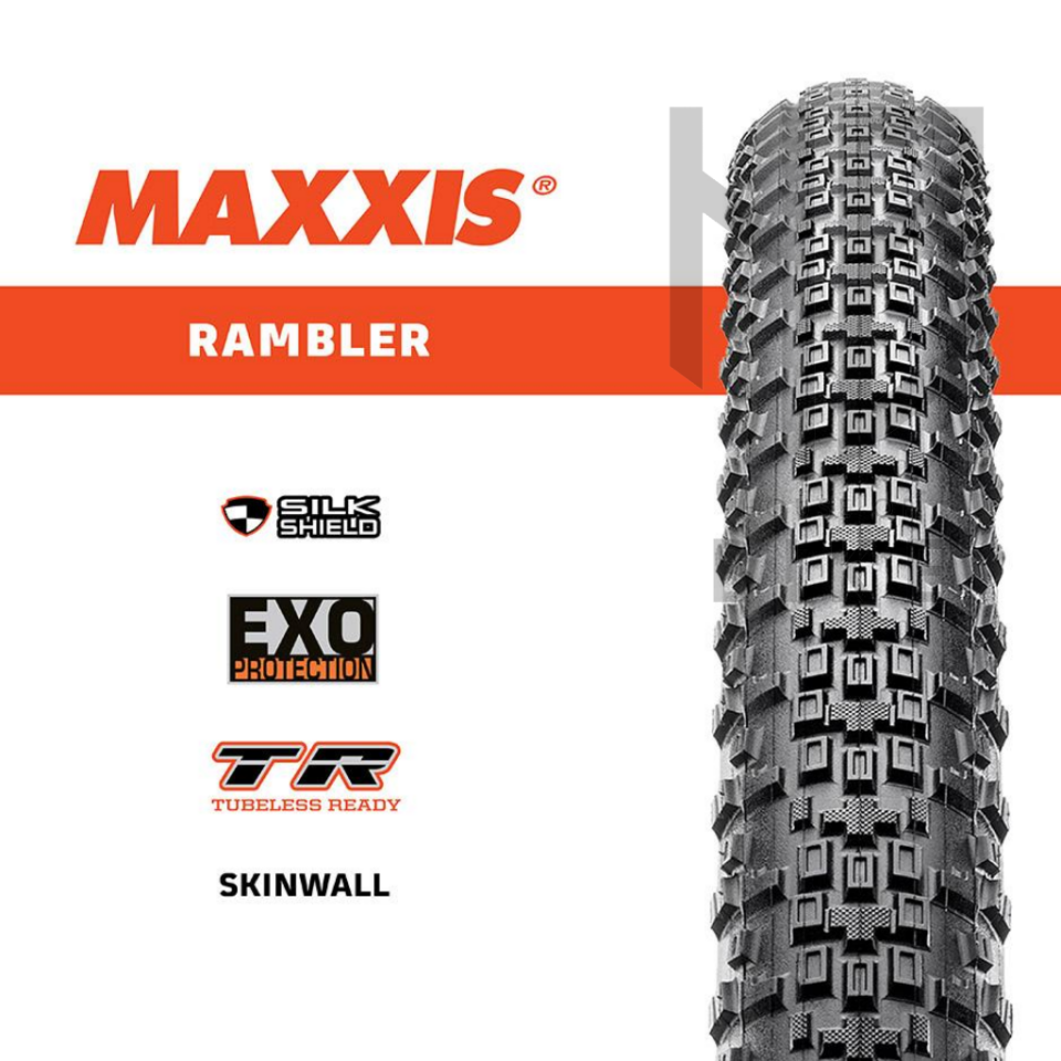 Maxxis Rambler Gravel Lastiği Exo, Dual, Folding, Tubeless | Amber Yanak |