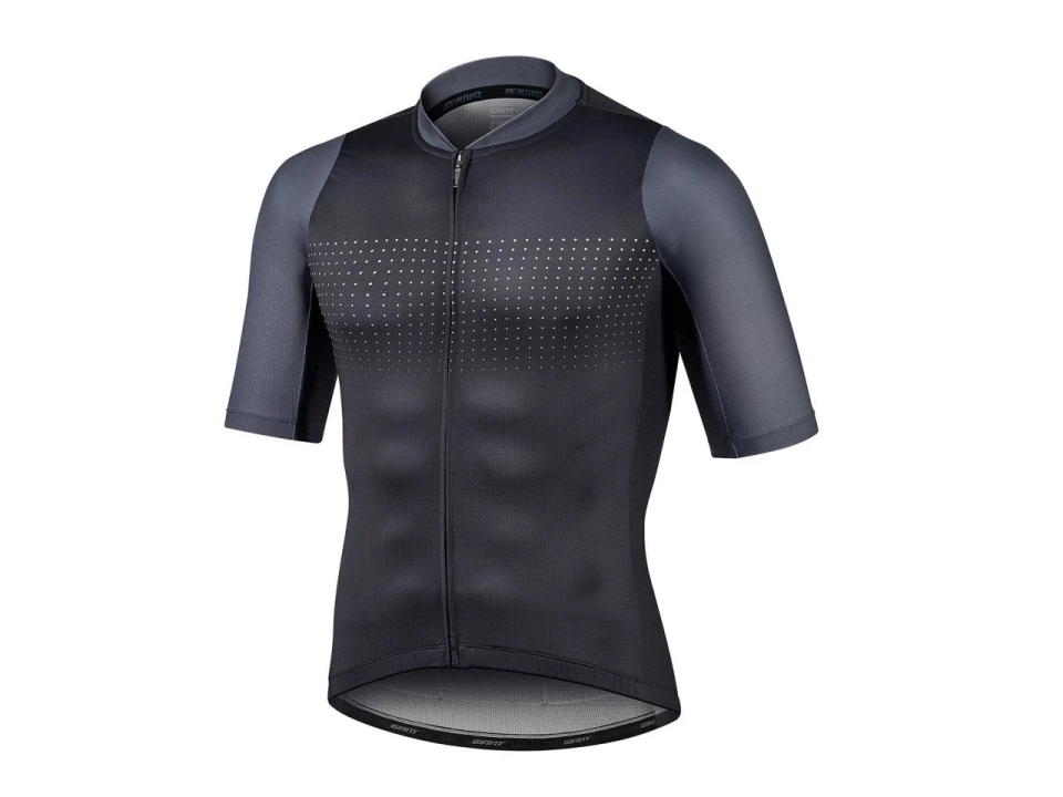Giant Podium Kısa Kollu Bisiklet Forması | Race Fit | Siyah-Gri - L