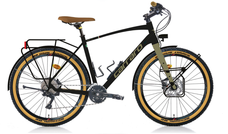 CARRARO CR-T TRAIL 27,5'' 30-V HD MAT SİYAH - YEŞİL - KAMUFLAJ - 52 Cm
