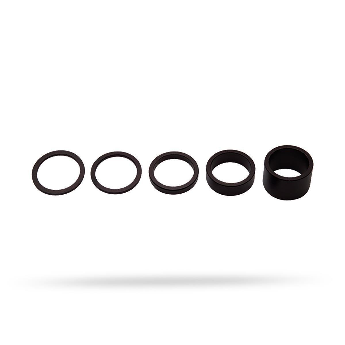 Pro Spacers Set Alüminyum Siyah 2/5/10/20mm 1-1/8 inc