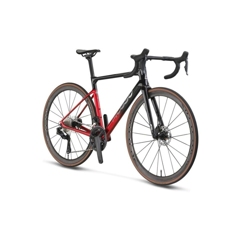 Mosso Falcon SR8.0 - ULTEGRA Di2 Siyah - Kırmızı - Small - 52 Cm