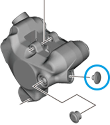 Shimano BR-R8170/BR-R7170/BR-RX820 için Hava Alma Vidası Kapağı