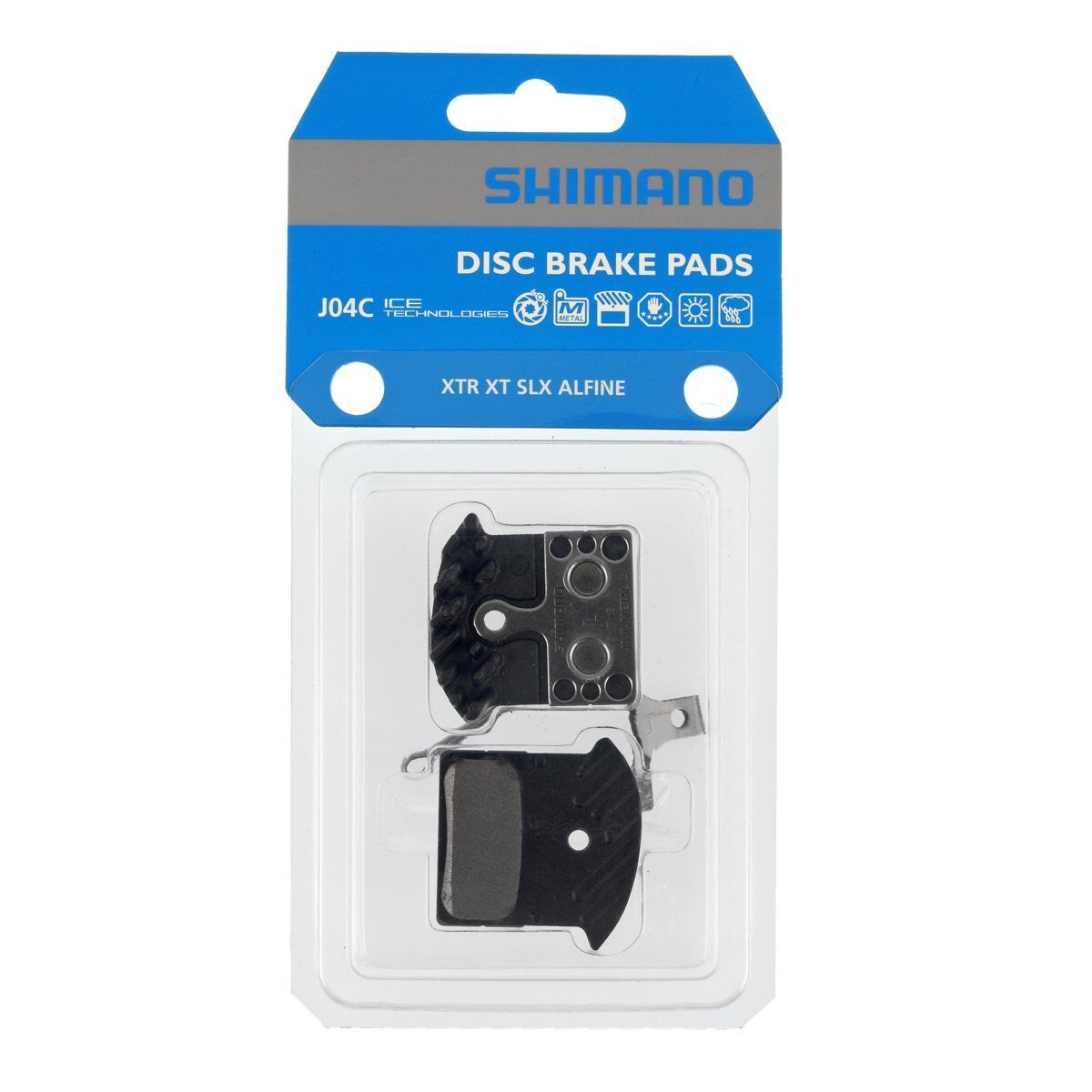 Shimano Disk Fren Balatası Metal J04C (Yay/Pim Dahil 1 Çift)