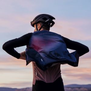 Shimano S-PHYRE Printed Wind Vest Rüzgarlık Yelek Siyah/Kırmızı - Small