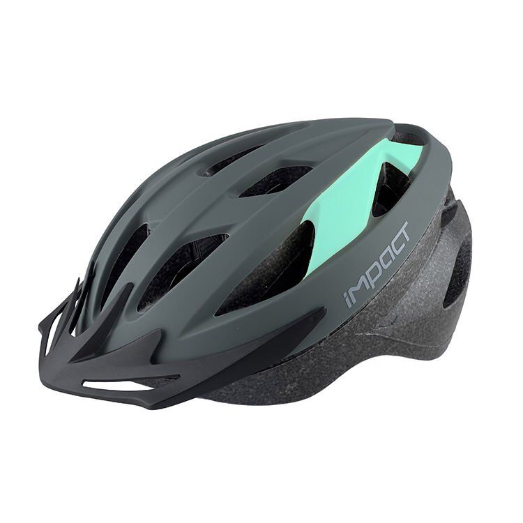Impact VERNION Işıklı Kask Large - Siyah/Açık Mavi