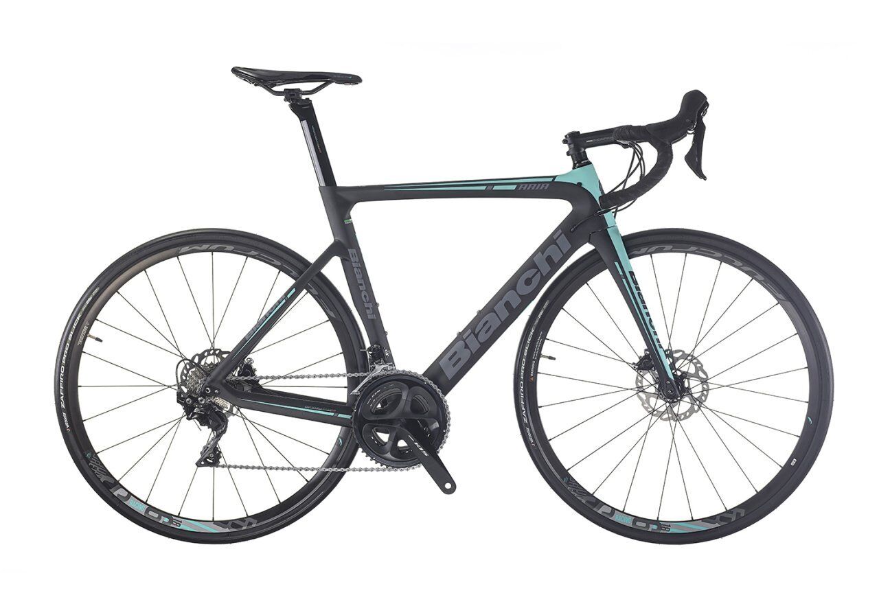 BIANCHI ARIA AERO SHIMANO ULTEGRA DISK 11S BLACK/CK16/DARK GREY FULL MATT