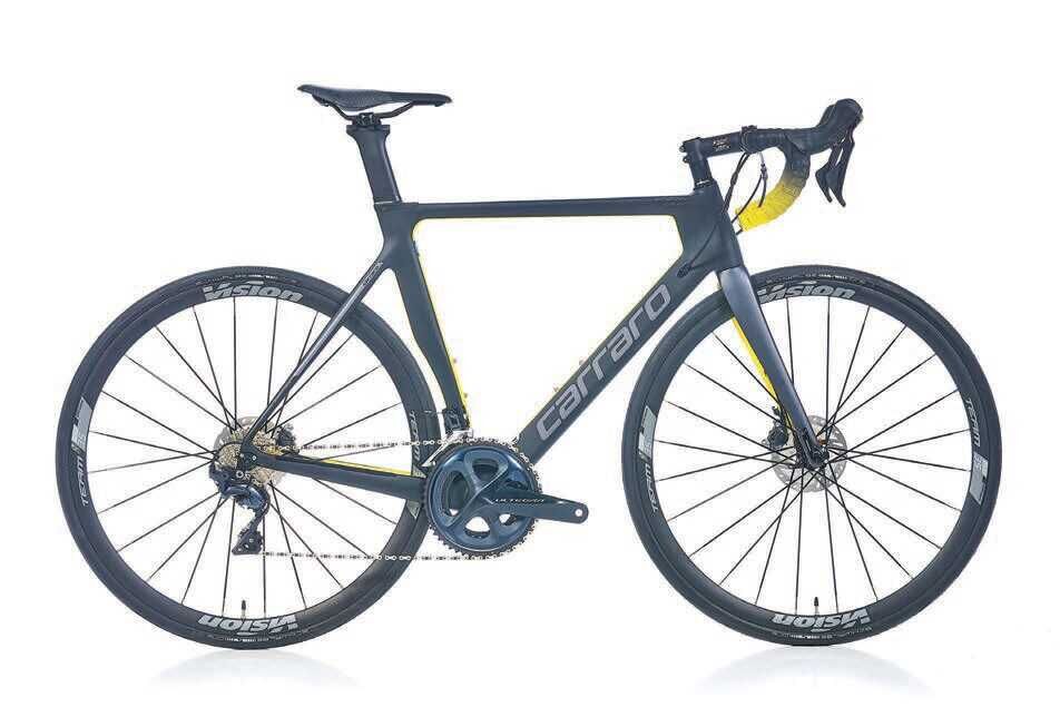 Carraro Fire C3.2 ''UCI'' 28'' 22-V HD | 58 Cm | Mat SiyahAntrasit/Sarı